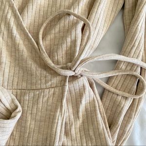 Oatmeal Wrap Dress